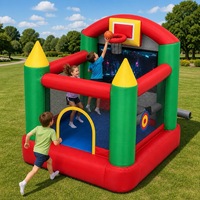 Château gonflable Noco Classic Jumping House, structure gonflable pour la maison, écran de projection, tissu Oxford, capacité 3 personnes