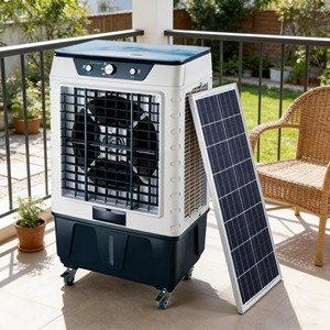 Photovoltaic Portable Household Water Air Cooler 220-240V 240W 40L Low Noise <b>Humidify</b> for 50-70㎡Family Home/Room EYH-7000B Deser - Product Image 2