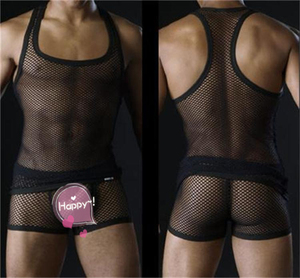 Lingerie Transparente Sexy Type Gladiateur en Maille de Nylon pour Hommes – Sous-vêtements Masculins (Dropshipping) – Ce Lien Concerne Uniquement les T-shirts - Product Image 2