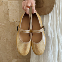 Nouveautés Collections Automne-Hiver 2026 – Ballerines Confortables à Boucles en Tissu Brillant pour Femmes