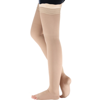 Bas de contention médicaux en coton, épaisseur moyenne, 20-30 mmHg, avec bande antidérapante en silicone, élastiques et doux, pour femmes et hommes
