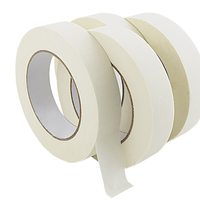 Ruban adhésif en papier froissé de 1 pouce x 55 mètres, ruban adhésif beige pour artistes, amovible, adapté aux murs, aux salles de classe, aux outils de peinture DIY
