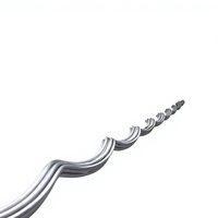 Raccord préformé en tige plate d'aluminium pour lignes électriques aériennes, connexion hélicoïdale formée