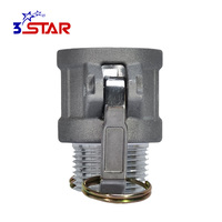 Acoplamiento Cam Lock de Aluminio, Acoplamientos Giratorios Tipo B, Acoplamiento de Manguera de 3/4 con Abrazadera