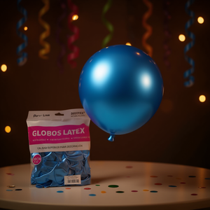 Party Love Latex <b>Balloons</b> 50cm Blue Metallic R12 Party Decoration - Product Image 4