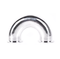 Coudes en acier inoxydable 304/316 de haute qualité, angles 90° et 180°, raccord soudé bout à bout et Tri-Clamp, diamètres de 3/
