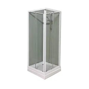 Oumeiga Giá Rẻ Vuông Tắm Buồng 800Mm Tắm Cabin Trượt Phòng Tắm Với Kính Cường Lực