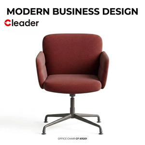 Fauteuil de <span class=keywords><strong>bureau</strong></span> ergonomique pivotant contemporain avec assise réglable en hauteur, base en acier à quatre branches et revêtement en tissu - Product Image 2