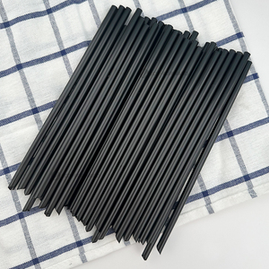 Bán buôn cá nhân bọc màu đen trong suốt dùng một lần nhựa Smoothie BOBA ống hút - Product Image 1