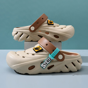 Women's Crocs Summer Breathable Thick Sole Water <b>Shoes</b> With Non Slip EVA Closed Toe Design For Leisure - Product Image 3
