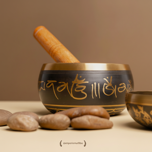 Bol musical en laiton pur pour une guérison sonore relaxante profonde adaptée au yoga de méditation spirituelle et à la pleine conscience - Product Image 1