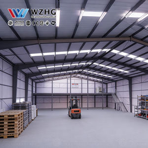 Structure d'entrepôt en acier corten, fabricant et entrepreneur pour le stockage d'équipements extérieurs sur chantier de construction - Product Image 1