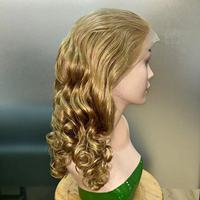 Perruques en cheveux humains vierges vietnamiens 13x4 en dentelle bouclée rebondissante, double trame, sans colle, densité 250%, coiffures bouclées Fumi