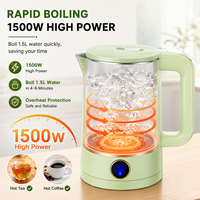 Bouilloire Électrique Personnalisable 1,8L en Acier Inoxydable 1500W, Ébullition Rapide, Arrêt Automatique, Protection Anti-Ébullition à Sec, pour Maison et Hôtel