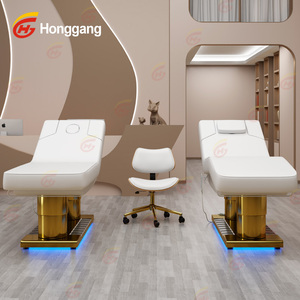 <span class=keywords><strong>Table</strong></span> <span class=keywords><strong>de</strong></span> <span class=keywords><strong>massage</strong></span> électrique plate réglable, stationnaire, professionnelle et très confortable pour esthéticiennes - Product Image 4