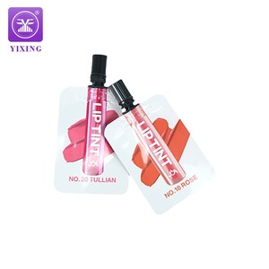 Tùy chỉnh in 5ml 10ml nước poof nhôm lá nhựa Mỹ phẩm son môi Spout <span class=keywords><strong>Pouch</strong></span> bao bì Lip Gloss ống với bàn chải - Product Image 3