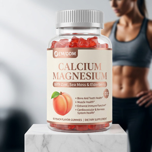 Gummies OEM/ODM à marque privée Calcium Magnésium Zinc avec mousse de mer et sureau pour la défense osseuse et immunitaire, complément bien-être quotidien - Product Image 3
