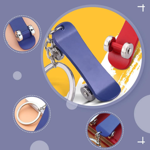 Wholesale Creative Promotional Gift Scooter <strong>Shape</strong> Metal <strong>Keychain</strong> for Promotion Gift Skateboard Keychains - Product Image 3