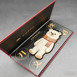 Scatole di Lusso a Forma di Libro per Carte <span class=keywords><strong>VIP</strong></span>, Segnalibri, Magneti per Frigorifero, in Cartone Rigido con Rivestimento UV, Colore Personalizzato e Laminazione Opaca - Product Image 6