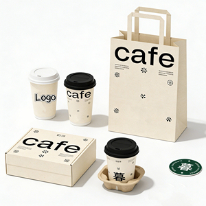 Custom Eco-Friendly <b>Biodegradable</b> Recyclable Disposable Bolsas De Papel Kraft <b>Paper</b> Bags for Coffee Cafe Restaurant Takeaway - Product Image 4