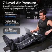 Pressothérapie professionnelle, bottes de compression d'air séquentielles, masseur complet pour les pieds et les jambes, bottes de récupération rapide pour les athlètes