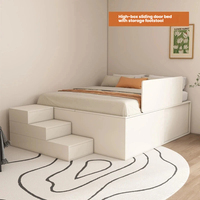 Lit Tatami Multifonctionnel Personnalisable avec Armoire de Rangement en Bois, Design Moderne pour École, Hôpital, Hôtel, Meubles de Chambre d'Enfant