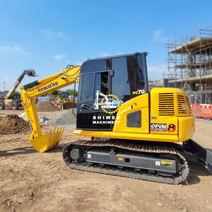 Excavadora Usada Komatsu pc70 con Motor Komatsu SAA4D95LE-5 para Construcción, Capacidad de Cucharón de 0.39m³, Mini Excavadora de 7 Toneladas, pc35 pc40 pc55 pc58 - Product Image 1