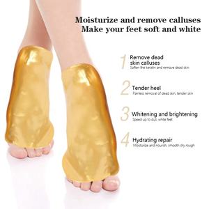Mascarilla <span class=keywords><strong>de</strong></span> Pies <span class=keywords><strong>de</strong></span> Oro <span class=keywords><strong>de</strong></span> 24k <span class=keywords><strong>para</strong></span> Exfoliar, Hidratar, Suavizar y Eliminar Callosidades, Cuidado <span class=keywords><strong>de</strong></span> la Piel <span class=keywords><strong>de</strong></span> los Pies, Spa, Pedicura, Marca Privada, OEM, Venta al Por Mayor - Product Image 1