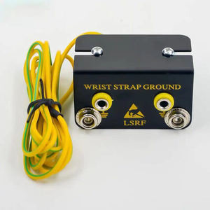 Conector ESD Profesional Tipo L con Dos Puertos <span class=keywords><strong>de</strong></span> Entrada y <span class=keywords><strong>Mecanismo</strong></span> <span class=keywords><strong>de</strong></span> Bloqueo <span class=keywords><strong>de</strong></span> Seguridad para una <span class=keywords><strong>Descarga</strong></span> Estática Eficiente en Uso en Talleres - Product Image 1