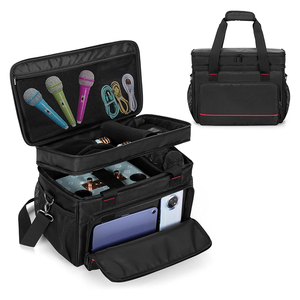 Bolsa para máquina de <span class=keywords><strong>karaoke</strong></span> con múltiples bolsillos, estuche portátil para máquina de <span class=keywords><strong>karaoke</strong></span>, estuche de almacenamiento duradero para máquina de <span class=keywords><strong>karaoke</strong></span> - Product Image 1