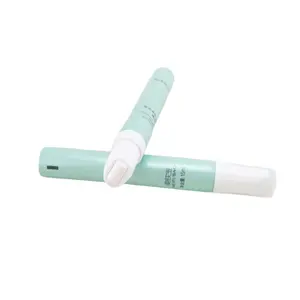 10ml 20ml empty plastic cosmetic eye cream tube packaging with massage applicator