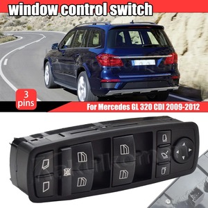 Mercedes W164 W251 GL320 R320 R500 R63 GL450 GL550 2518300390 Unidad de control del interruptor del espejo de la ventana izquierda negra A2518300390 Nuevo - Product Image 3