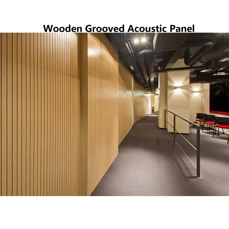 Wooden Acoustic Panel Sound Systems in Conference Room Recording Studio to Reduce Reverberation Acoustic Panels