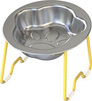 Bol surélevé pour chat NicePets |   Bol large en acier inoxydable 304, compatible avec les becs de chat, avec support métallique |   Bol anti-vomissement pour chat