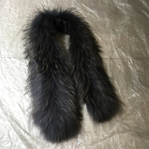 Pelo grueso Invierno <span class=keywords><strong>Real</strong></span> <span class=keywords><strong>Raccoon</strong></span> <span class=keywords><strong>Fur</strong></span> Hood Trim - Product Image 2