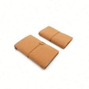 Eco Friendly <b>A6</b> Coffee Grounds Notebook with Tea Fiber Paper, Vintage Strap Journal Custom Logo Sustainable Promotional Gift - Product Image 3