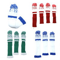 Couvre-tête de club de golf en tricot, motif herbe, protection pour 1 club #   3 #   5 #   Driver Fairway Woods, Accessoires de golf