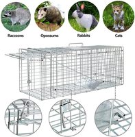 Groothandel Opvouwbare Metalen Draad Duivenval Kooi Humane Levende Dier Muis Rat Trap Kooi Gegalvaniseerd Groot Formaat Rat Kooi Val