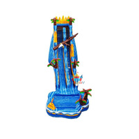 Toboggan gonflable extérieur avec jet d'eau/toboggan aquatique à vendre nouveau design/toboggan gonflable
