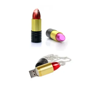 Girl Gift Lipstick Shape USB Flash Drive 1GB 2GB 4GB 8GB Lipstick USB Pen Drive for Women Girl 16GB 32GB 64G 128G PenDrive