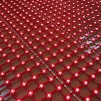 Panel de Malla LED Transparente Ultrafino P50, Impermeable, RGB, DMX512, Personalizable, para Fachadas de Edificios y Muros Cortina