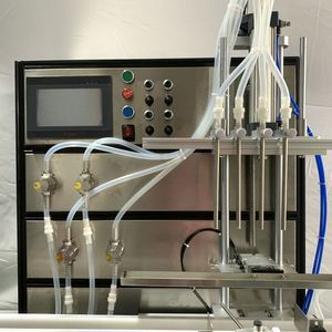 Automatic 4-heads Chili Sauce Paste Shampoo Soap Plastic Drink Bottle Orange Juice Honey Perfume Filling Machines - Product Image 4