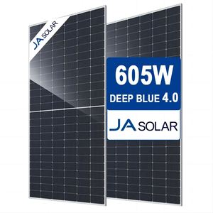 Panneaux solaires JA Solar JAM72D40 LB 580W 585W 590W bifaciaux double vitrage type N 595W 600W pour projets solaires industriels - Product Image 1