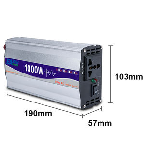 Convertisseur de courant pour voiture à onde sinusoïdale pure monophasé 500W 800W <span class=keywords><strong>1000W</strong></span> 50Hz 12V/24V/48V 220V - Product Image 1