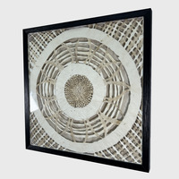 Peinture décorative géométrique abstraite contemporaine pour le commerce extérieur, idéale pour chambre à coucher, salon, entrée, avec motif en osier tressé