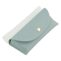 Étui à lunettes en cuir PU à bouton-pression, noir, portable, rigide, pour lunettes de vue et de soleil