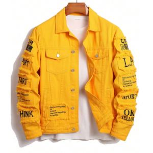 ผู้ผลิตเสื้อแจ็คเก็ต ยูนิเซ็กซ์ แจ็คเก็ตยีนส์แบบย้อนยุค Y2K กระเป๋าแบบพลิกได้ คอปกติดกระดุม คุณภาพสูง ทรงหลวม เหมาะสำหรับฤดูหนาว - Product Image 4