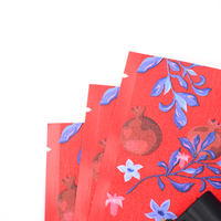 ZHONGBAO Sachet d'emballage cosmétique imprimé sur mesure à trois soudures latérales avec encoche de déchirement facile pour masque facial