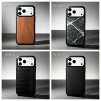 Étui en cuir de haute qualité R9 pour iPhone 17/18 Pro Max – Coque arrière personnalisée en cuir pour téléphone
