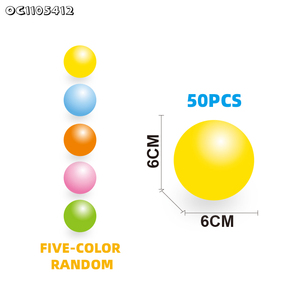 Fait sur mesure en gros 6cm 50pcs Lot coloré doux Anti Flexible en plastique océan balle balles piscine jouets balle jouets pour enfants en vrac - Product Image 3